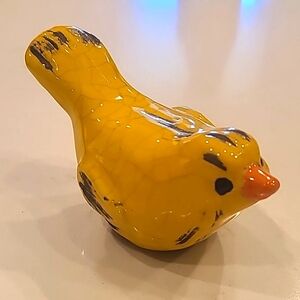 Ceramic Heavy Dark Yellow bird